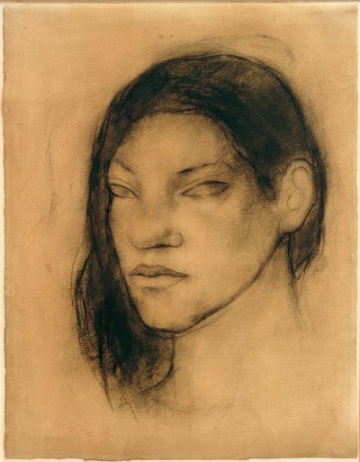 Portræt af en tahitisk kvinde af Paul Gauguin