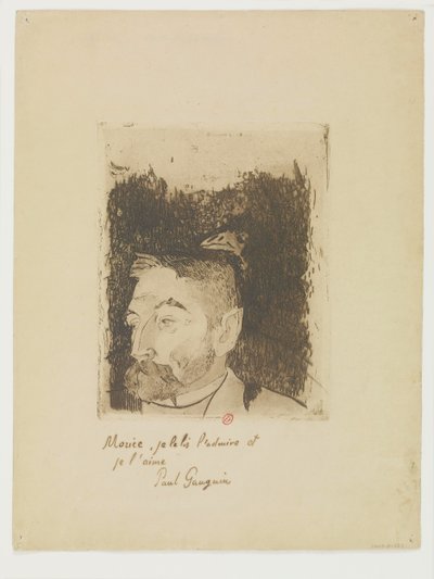 Portræt af Stéphane Mallarmé af Paul Gauguin