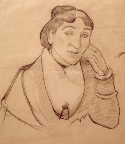 Portræt af Arlesienne af Paul Gauguin