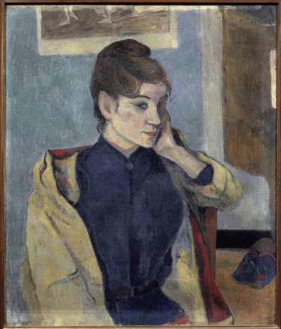 Portræt af Madeleine Bernard (1871-1895) - Maleri af Paul Gauguin (1848-1903), olie på lærred, 72x58 cm af Paul Gauguin