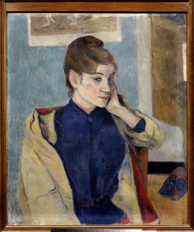 Portræt af Madeleine Bernard Maleri af Paul Gauguin (1848-1903) 1888 Søn. 0,72 x 0,58 m. Grenoble. Museum for Skønne Kunster af Paul Gauguin
