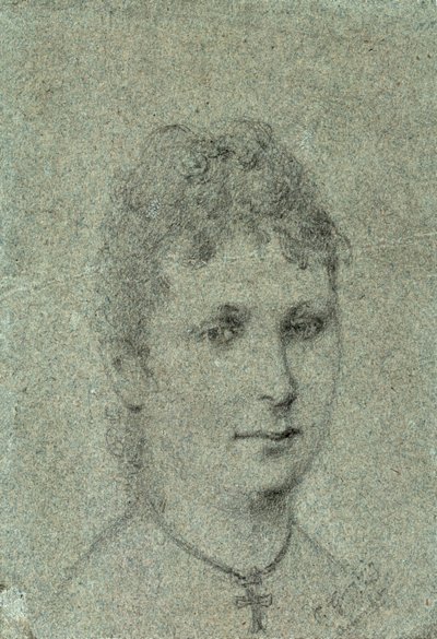 Portræt af Mette-Sophie Gad, ca 1873. af Paul Gauguin