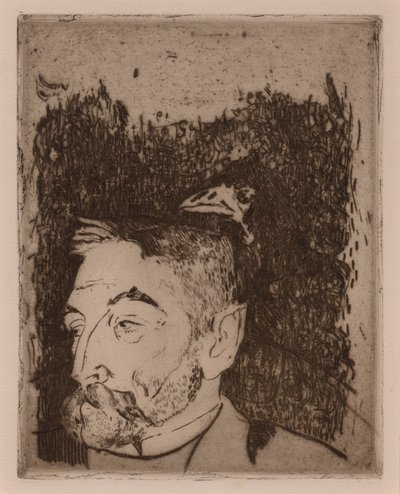 Portræt af Stéphane Mallarmé af Paul Gauguin