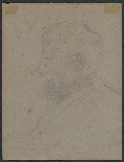 Profil Bust of a Man verso, 1870