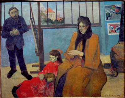 Schuffeneckers Værksted eller Schuffenecker-familien (olie på lærred af Paul Gauguin