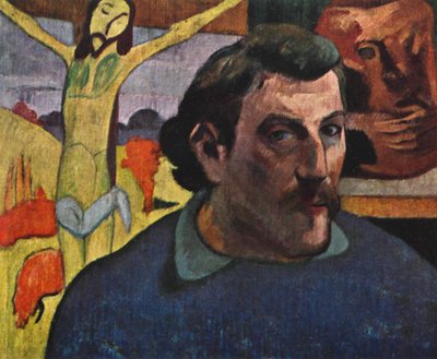 Selvportræt med den gule Kristus, 1889 1939. af Paul Gauguin