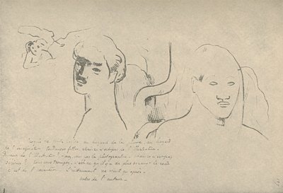 Skitser af alle slags, tilfældige forehavender af min pen og min fantasi, vildfarne fantasier, men dette er ikke af Paul Gauguin