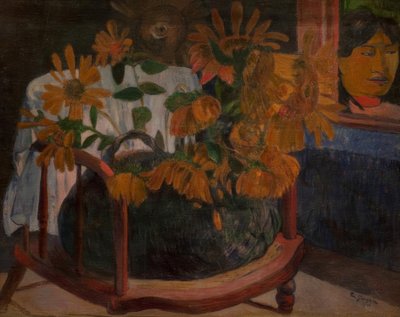 Solsikker på en lænestol af Paul Gauguin