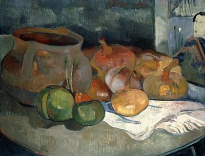 Stilleben med græskar, 1889 af Paul Gauguin