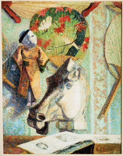 Stilleben med hestehoved (olie på lærred) af Paul Gauguin