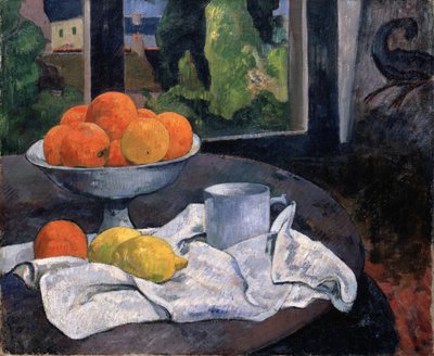 Stilleben med skål med frugt og citroner, ca. 1889-90 (olie på lærred) af Paul Gauguin