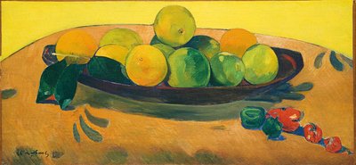 Stilleben med frugt og peberfrugt; Stilleben med frugter og peberfrugter, 1892 af Paul Gauguin