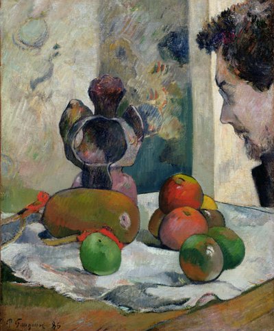 Stilleben med profil af Laval af Paul Gauguin