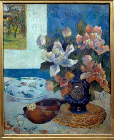 Stilleben a la mandolin Maleri af Paul Gauguin (1848-1903) 1885 Søn. 0,61 x 0,51 m Paris, musee d