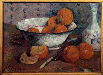 Stilleben med appelsiner. Maleri af Paul Gauguin (1848 - 1903), ca. 1880. Olie på lærred. Mål: 0,33 X 0,46 m. Rennes, Museum of Fine Arts af Paul Gauguin