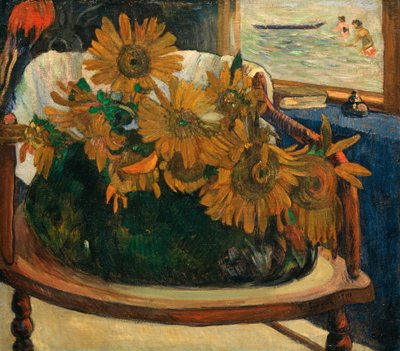 Solsikker på en lænestol Solsikker på en lænestol, 1901. af Paul Gauguin