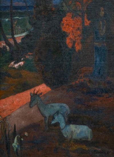 TARARI MARURU (landskab med to geder) af Paul Gauguin