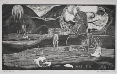 Tahiti-serien: Tilbedelse. af Paul Gauguin