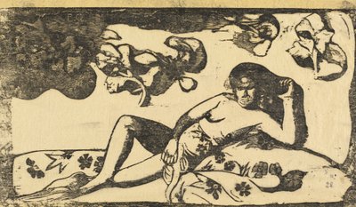 Te Arii Vahine Lady of Royal Blood, i eller efter 1895. af Paul Gauguin
