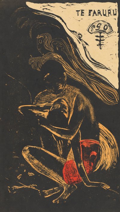 Te Faruru They are Making Love Here, 18941895. af Paul Gauguin