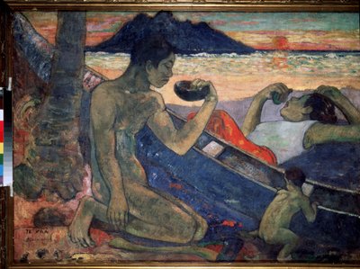 Te Vaa (Kanoen). Maleri af Paul Gauguin (1848-1903) af Paul Gauguin