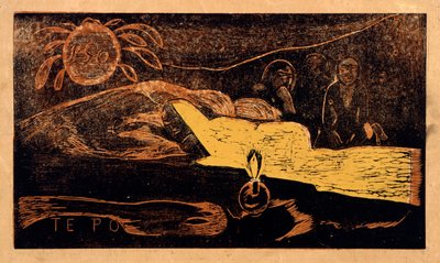 Du po. Den store nat fra serien Noa Noa, 1893-1894 af Paul Gauguin