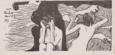 De sorte klipper. af Paul Gauguin