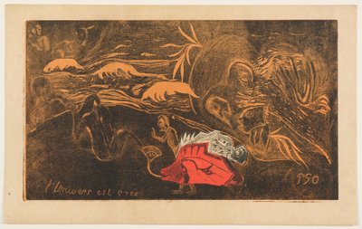 The Creation of the Universe, fra serien "Noa Noa" af Paul Gauguin
