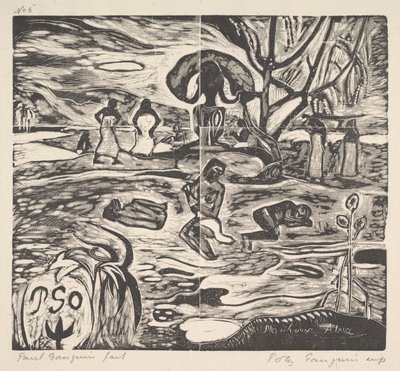 Guds dag, 1894-95. af Paul Gauguin