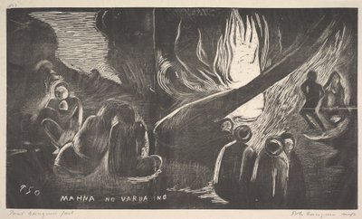 Djævelen taler, 1893-94. af Paul Gauguin