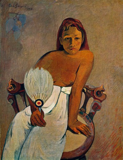 Pigen med fan, 1902 af Paul Gauguin