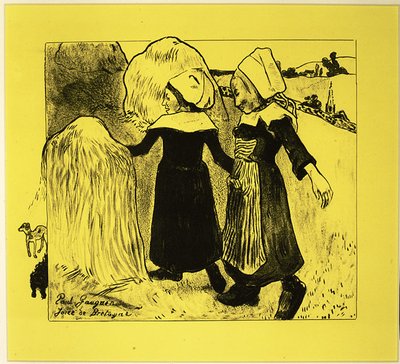 The Joys of Brittany, fra Volpini Suite: Dessins lithographiques, 1889., 1889. af Paul Gauguin