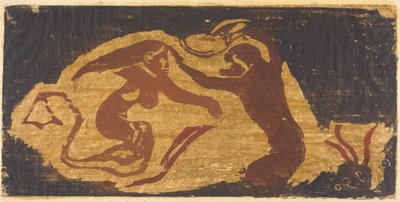 Die Meerjungfrau und der Affe af Paul Gauguin