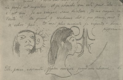 Profilen er kantet, 1936 af Paul Gauguin
