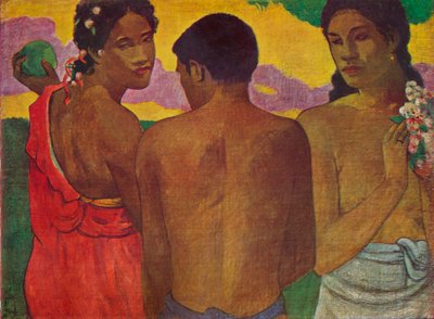 De tre Tahitianere, 1899 af Paul Gauguin