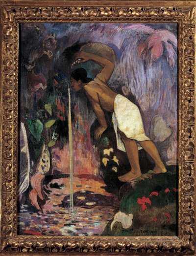 Det mystiske vand (Papa Moe) Maleri af Paul Gauguin (1848-1903) 1893 Privat samling. af Paul Gauguin