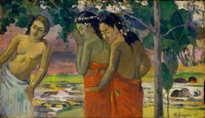 Tre tahitianske kvinder, 1896 af Paul Gauguin