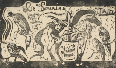 Titelside til Le Sourire Smilets titel, i eller efter 1895. af Paul Gauguin