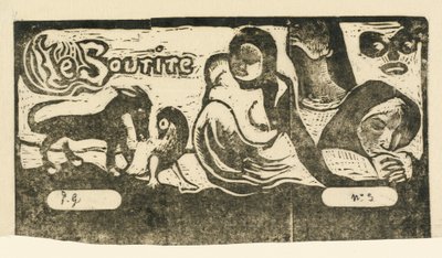 Titelside til Le Sourire Smilets titel, i eller efter 1895. af Paul Gauguin
