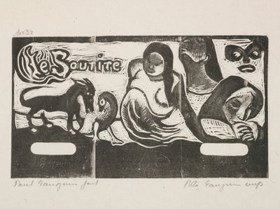 Titlen på "Smilet (Smiltitel)" af Paul Gauguin