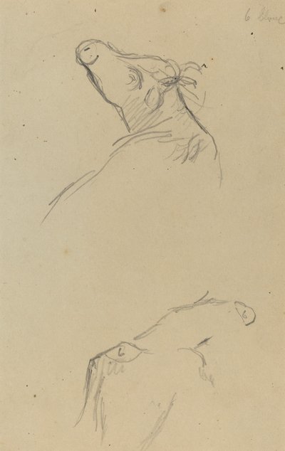 To kohoveder [verso] af Paul Gauguin
