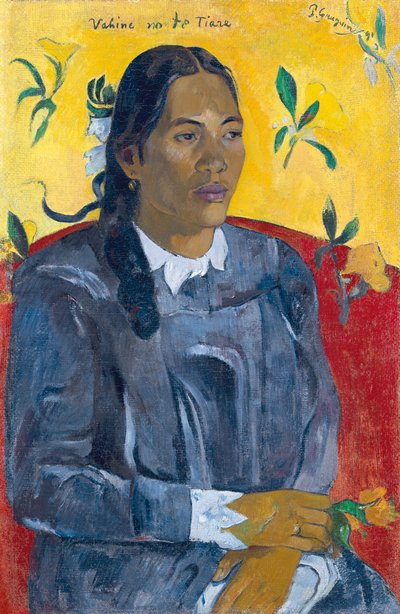 Blomstens kvinde Kvinde med en blomst. af Paul Gauguin