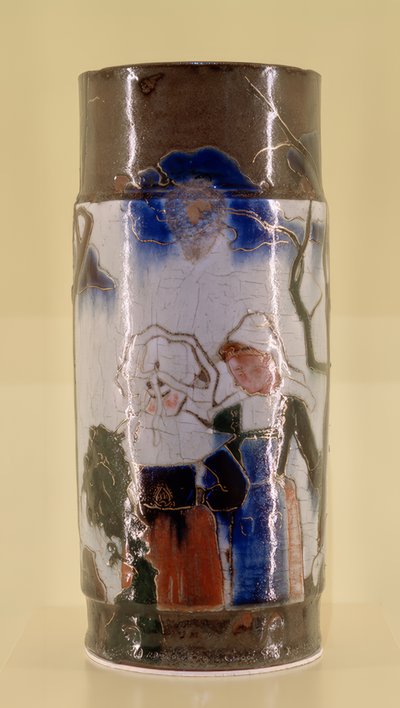 Vase med bretonske scener af Paul Gauguin