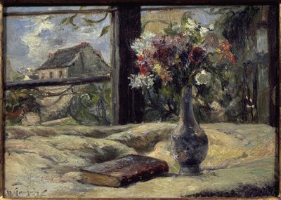 Vase med blomster - Maleri af Paul Gauguin (1848-1903), olie på lærred af Paul Gauguin