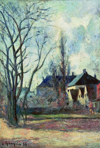 Vinterlandskab i København, 1885 af Paul Gauguin