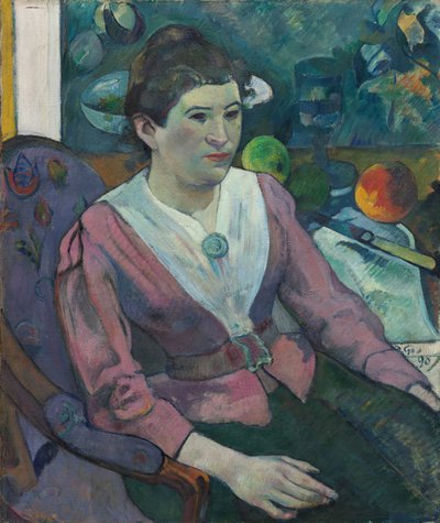 Kvinde foran et stilleben af Cezanne af Paul Gauguin