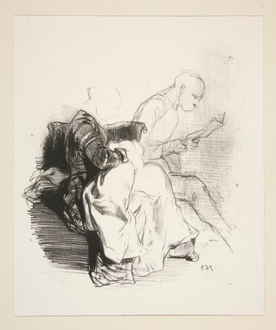 (HUSHOLDNINGS INTERIØR.) af Paul Gavarni