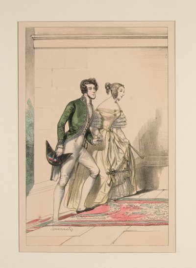 Domstol kostume 1837, af Paul Gavarni