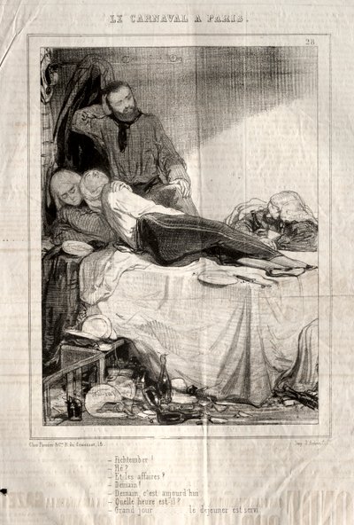 Karneval, 1841-1843. af Paul Gavarni