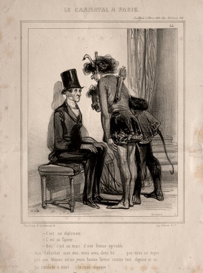 Karneval, 1841. af Paul Gavarni